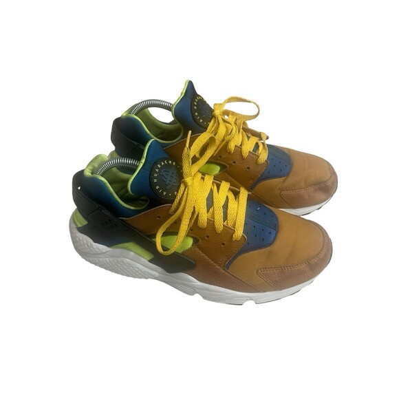 2018 Nike Air Huarache Desert Ochre Blue Force Volt 318429-701 Mens Size 10 - Picture 3 of 7